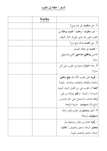 Question and Answer - Holiday to Morocco