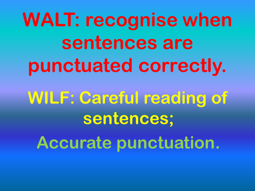 Sentence Game - Correct Demarcation or Not?