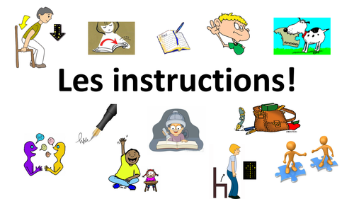 French Teaching Resources Classroom Instructions PowerPoint & Fanfold.