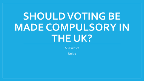 essay on voting should be made compulsory