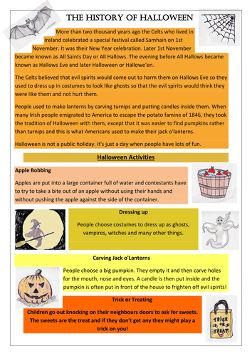 The History of Halloween | Teaching Resources