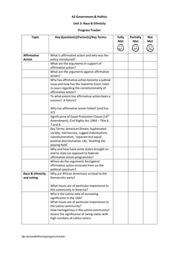 Race and Ethnicity - Progress Tracker