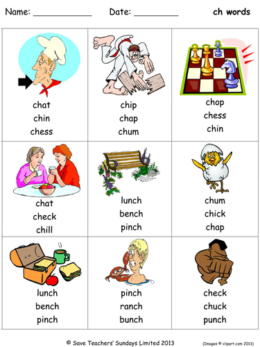 phonics worksheets circle the correct word to go with each image teaching resources