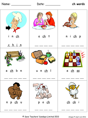 Phonics worksheets - unscramble the letters