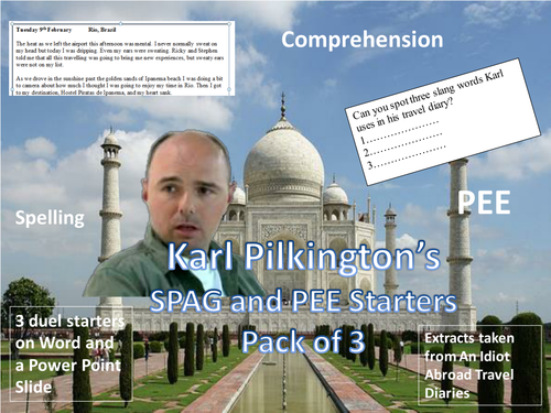 The Ultimate Quiz Pack with Starters and Karl Pilkington SPAG and PEE Starters