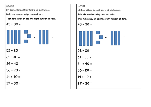 Place Value Using Dienes 3 Days Differentiated Across 3 Abilities 