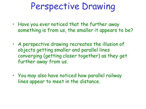 One Point Perspective