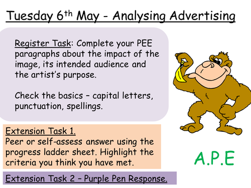 English/Media Analysing an advert - child soldiers and amnesty