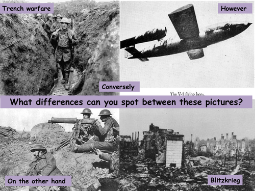Differences between weapons in WW1 and WW2