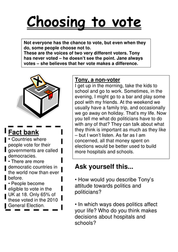 Getting into Power (Edexcel GCSE Citizenship)