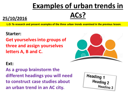 Urban Futures - Urban Trends Case Studies