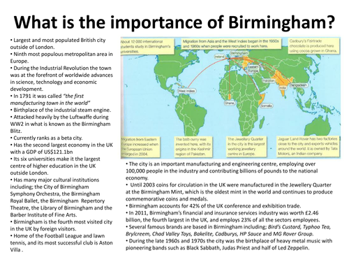 birmingham case study geography gcse