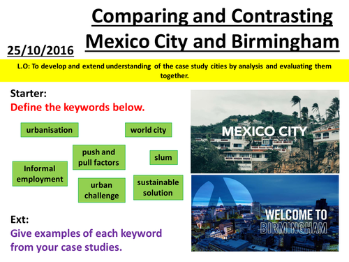 Urban Futures - Case Study Comparison