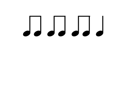Rhythm notation cards