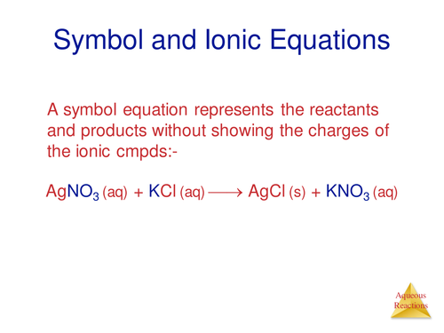 GCSE Ionic equations