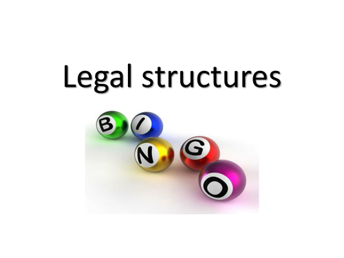 Legal structures BINGO