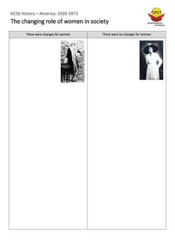 AQA GCSE History - Women in the 1920s (USA)