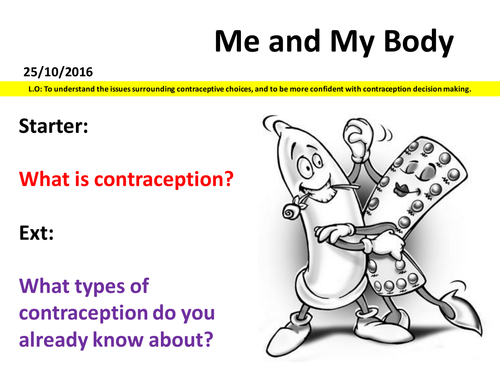 PSHE - Contraception