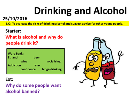 PSHE - Drinking and Alcohol