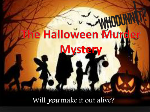 The Halloween Murder Mystery – Creative Writing Story + Literacy Bingo