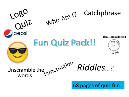 The Ultimate Quiz Pack + Literacy Bingo