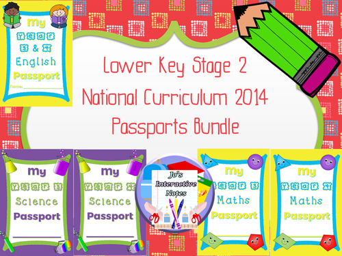 Lower Key Stage 2 (Years 3 & 4) National Curriculum Passports Bundle