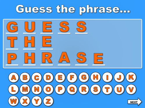 Guess the Phrase (Hangman style)