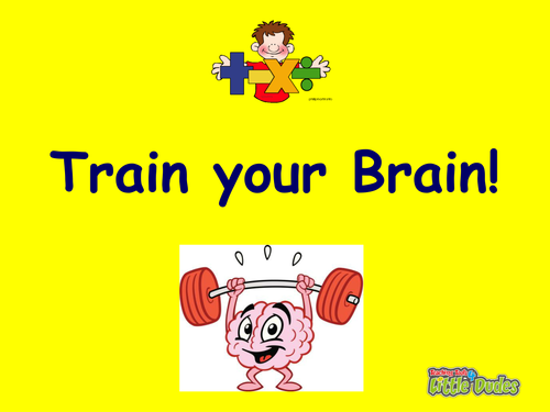 KS2/Key Stage 2 Train Your Brain Maths Starters