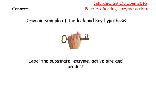 KS4 AQA New 2016 B3 L5 Factors affecting enzymes includes NON required practical