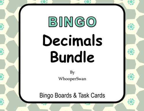 Decimals - BINGO and Task Cards Bundle