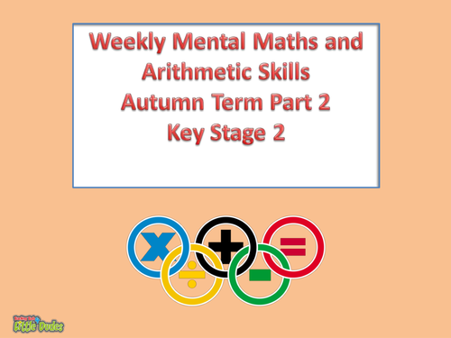 Key Stage 2/KS2 Mental Maths and Arithmetic Starters