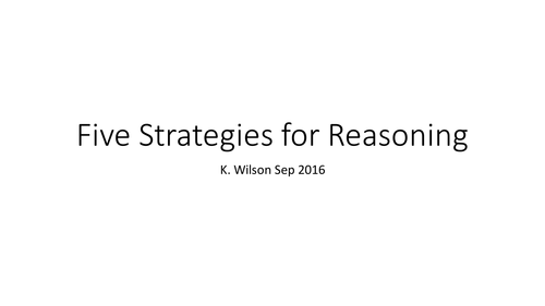 INSET Presentation on Reasoning Strategies