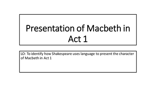 Examining Macbeth and Lady Macbeth in Act 1