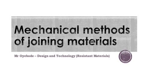 Mechanical methods of joining materials