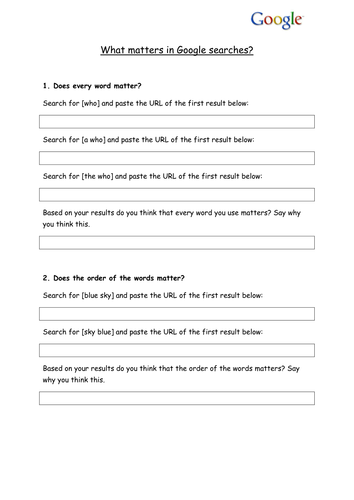Google Skills Workbook