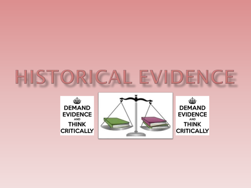 Pp Introduction To Historical Evidence Teaching Resources