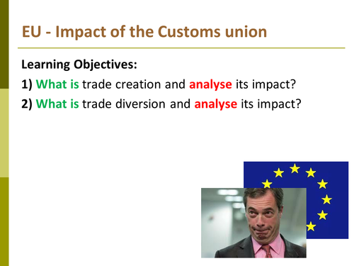 EU - Impact of the Customs union - A2-Yr2