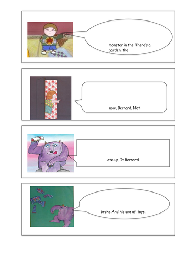 NEW! Year 1 Not Now Bernard sequence, unscrabble words and predicting