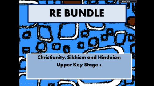RE Year 5   Christianity and HInduism UNITS