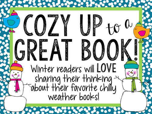 Cozy Up to a Great Book! Book Project Template for Winter