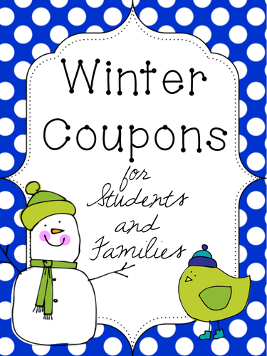 Winter Coupons for Students and Families