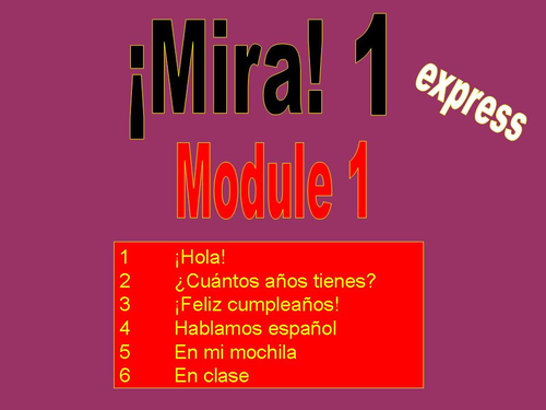 Mira express 1, Module 1
