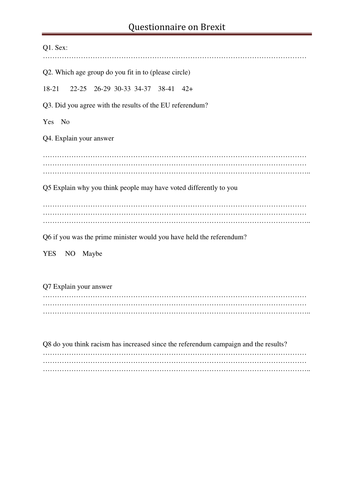 questionnaire  new spec 1-9