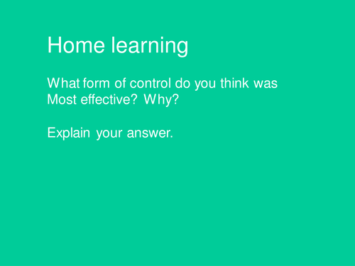 Germany 1918-1945: Lesson 21: Which method of control was most effective