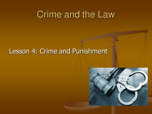 PSHCEE - Crime and law