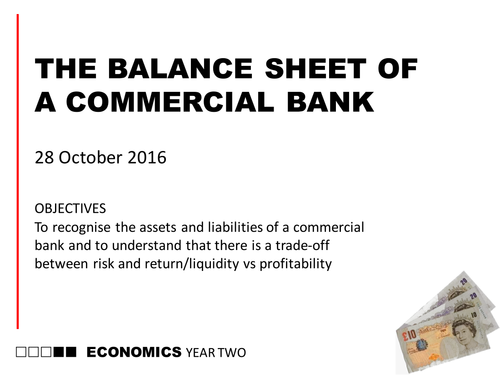 Aqa A Level Economics New Spec Commercial Banks And Investment