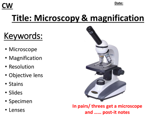 B1 GCSE edexcel 9-1 microscopes and magnification