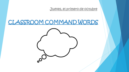 Command verbs in Spanish - Using target language in the classroom
