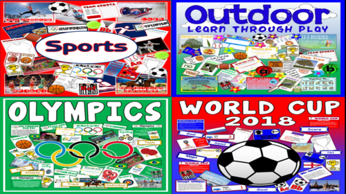 * SPORTS BUNDLE * OUTDOOR, SPORTS, OLYMPICS, WORLD CUP - PE THEORY, PHYSICAL EDUCATION, EXERCISE
