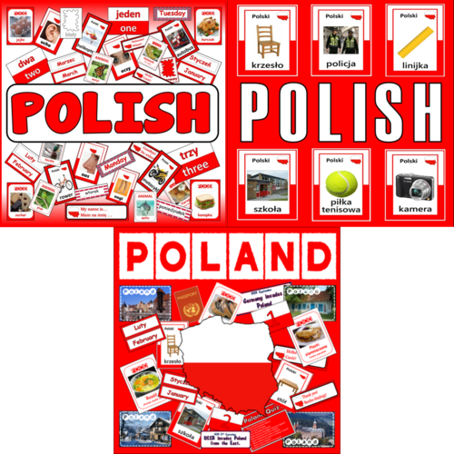 *POLISH BUNDLE* LANGUAGE AND CULTURE SET, POLAND, GEOGRAPHY, DISPLAY, POSTERS, FLASHCARDS, LANGUAGE, KEY STAGE 1-4 EAL